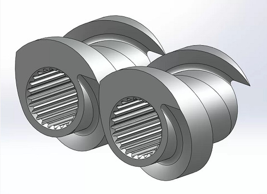 Twin Screw Extruder Flight Shovel Elements Used In Feeding Section
