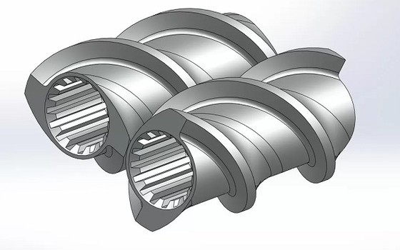 Twin Screw Extruder Flight Shovel Elements Used In Feeding Section