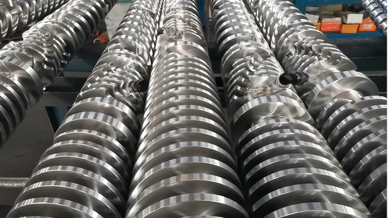 Conical Twin Screw Barrel Bimetallic Alloy For Pipe Extrusion