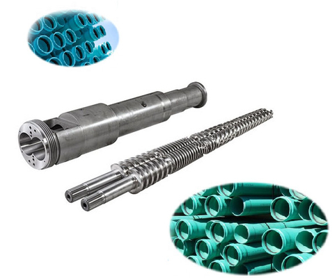 Conical Twin Screw Barrel For UPVC Plastic Pipe Machine